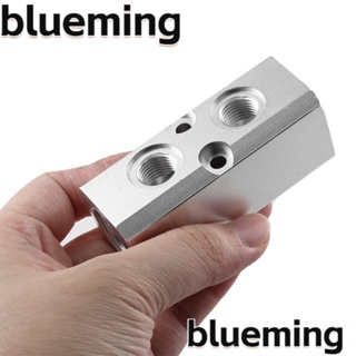 Blueming2 บล็อกกระจายอากาศ อะลูมิเนียมอัลลอย G1/2 2 ทาง PT พอร์ตเกลียว G1/4 นิ้ว 2 ชิ้น