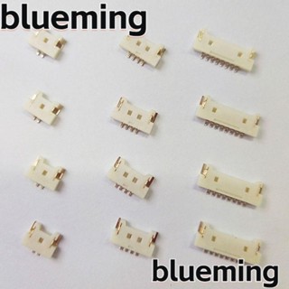 Blueming2 ขั้วต่อเชื่อมสายไฟ พลาสติก Mx1.25 มม. 2 3 4 5 พิน SMD ทองแดง SMD Mx1.25 มม. 10 ชิ้น