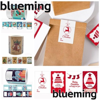 Blueming2 สติกเกอร์ฉลากซีล ลายคริสต์มาส หลากสี สําหรับตกแต่งสมุดภาพ 250 300 ชิ้น