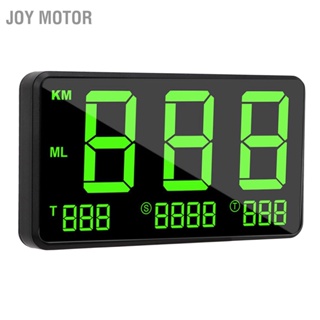 JOY Motor Universal Digital Car HUD จอแสดงผล GPS Speedometer สีเขียวพร้อมคำเตือนการขับขี่เมื่อยล้าความเร็ว