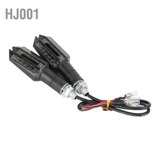 HJ001 1 คู่ Universal LED 12V ไฟเลี้ยวรถจักรยานยนต์ไฟสีเหลืองดัดแปลงอุปกรณ์เสริม