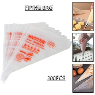 200pcs Disposable Icing Piping Bags Pastry Bag Frosting Bags for Cake Decorating