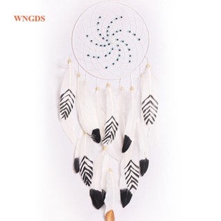 Wngds dreamcatcher - เครื่องรางดักฝัน เส้นผ่าศูนย์กลางแหวน 20 ซม. สีขาว ขนาดใหญ่ เส้นผ่าศูนย์กลางแหวน 20 ซม. แฮนด์เมด