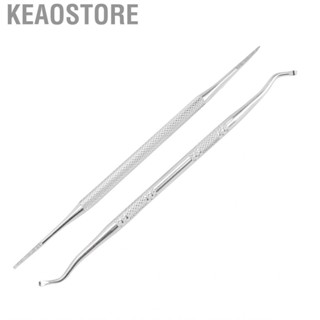 Keaostore 2x Ingrown Toenail File Lifter 2-Sided Stainless Cleaner CRY