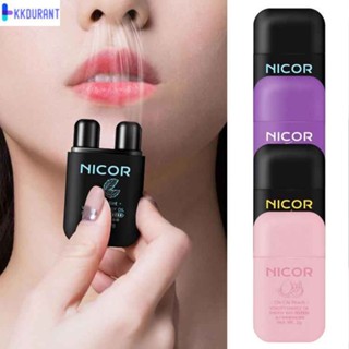 Nicor Vitality Energy Double Hole Stick หยุดกรนป้องกันอาการง่วงนอนรีเฟรชสองจมูก Sticks หลอด Inhaler น้ำมัน Nasal Inhaler น้ำมันหอมระเหย KDURANT