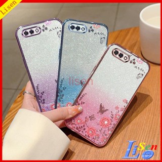 เคส OPPO A3S A12E HYB ดอกไม้ ผีเสื้อ เคสโทรศัพท์ ป้องกัน