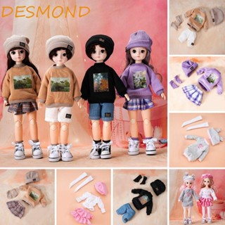 Desmond ชุดเสื้อผ้าลําลอง กางเกงขายาว หมวก สําหรับตุ๊กตาเจ้าหญิง Bjd 32 ซม.