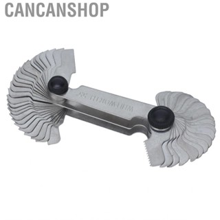 Cancanshop 58 Blades Thread Pitch Gauge 55 And 60 Degree Screw Meter Silver