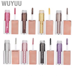 Wuyuu Glitter Eyeshadow  Non Sticky Opaque Sparkling  Makeup Kits Quick Drying for Cosmetics