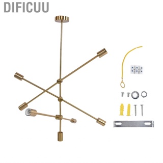 Dificuu Pendant Light 6 Lights Geometric Style Firm Highly Hanging Fixtures Home