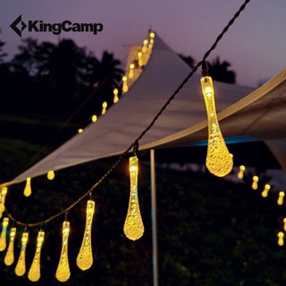 Kingcamp สายไฟ LED พลังงานแสงอาทิตย์ กันน้ํา กันฝุ่น สําหรับตั้งแคมป์ เต็นท์