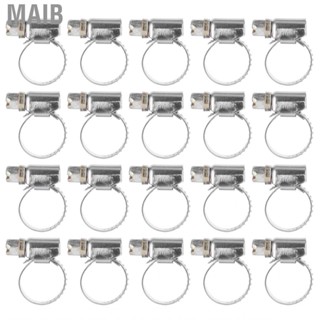 Maib 10-32mm 20Pcs Hose Clamp Stainless Steel  Clamps  for  Vehicle