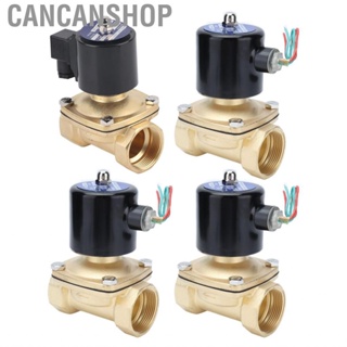 Cancanshop Electric Solenoid Valve  Durable No Burrs Normally Closed Diaphragm for Industrial Control System