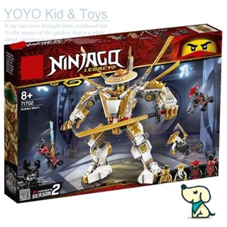 Yoyo Hobby HB1 บล็อคตัวต่อ รูป Ninjago Golden Mech 71702 11492 EN5 ของเล่นสําหรับเด็กผู้ชาย