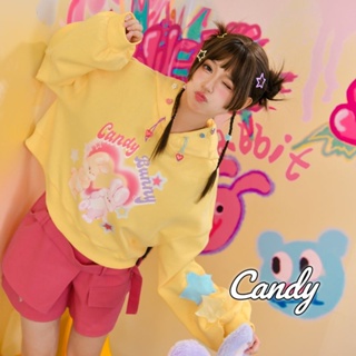 Candy Kids  เสื้อผ้าผู้ญิง แขนยาว เสื้อฮู้ด คลุมหญิง สไตล์เกาหลี แฟชั่น  ins ทันสมัย Comfortable ทันสมัย A28J1C3 36Z230909