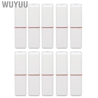 Wuyuu 10x Empty Lipstick Tube DIY Lip Balm Refillable Bottle LHP