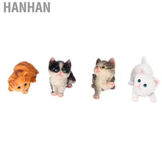 Hanhan Kitten Ornaments  Doll Figures Toy Lifelike Good Coating Wide