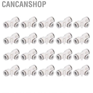 Cancanshop 20pcs Tee Push To Connect Fittings for T-Type Pneumatic Air  Hose Connector