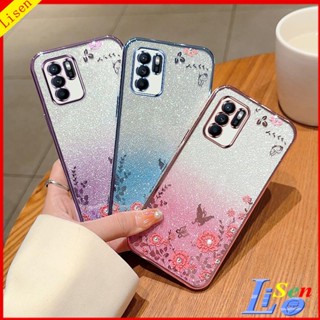 เคส OPPO Reno 6Z 5G HYB ดอกไม้ ผีเสื้อ เคสโทรศัพท์ ป้องกัน