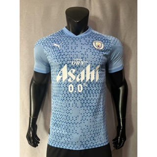 เสื้อกีฬาแขนสั้น ลายทีมชาติฟุตบอล Manchester City ชุดเหย้า สีฟ้า 23-24 ชุดเหย้า