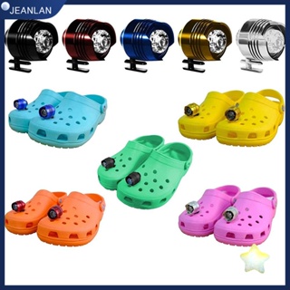 Jeanlan ไฟหน้า ขนาดเล็ก สําหรับตกแต่งรองเท้า Crocs