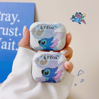 เคสหูฟังบลูทูธไร้สาย TPU ซิลิโคนนิ่ม ป้องกันเต็มเครื่อง ลายการ์ตูน Stitch น่ารัก สําหรับ Airpods 1 2 Pro 2 gen3