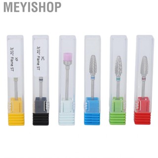 Meyishop 5Pcs Nail Drill Bits Set Tungsten Steel File Polishing Grinding Bit With