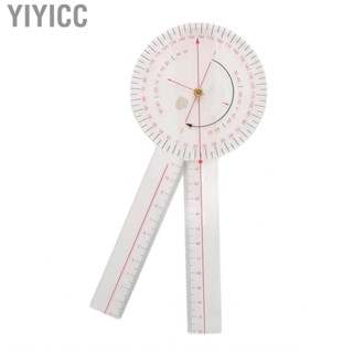 Yiyicc Goniometer Physical  Win Tape Clear Plastic Can Rotate 360