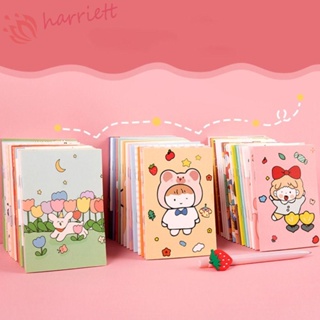 Harriett สมุดโน้ตบุ๊ก ขนาดเล็ก แบบพกพา 10 ชิ้น ต่อชุด