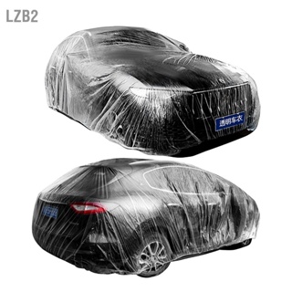 LZB2 Universal รถโปร่งใสกันน้ำกันฝุ่นน้ำหนักเบา UV Protection บางแบบพกพา Rain COVER สำหรับรถยนต์