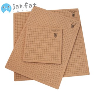 Janfat|แผ่นรองเมาส์ ไม้ก๊อก พิมพ์ลายตารางหมากรุก หลายขนาด แบบพกพา DIY