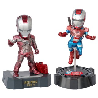 ฟิกเกอร์ฟาง Attack002 Iron Man 2 Q Version MK3 MK2 แพลตฟอร์มเรืองแสง VFXF