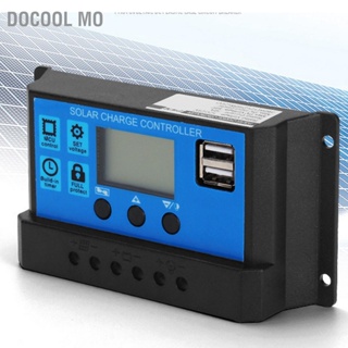 Docool Mo 60A/50A/40A/30A/20A/10A 12V 24V อัตโนมัติคอนโทรลเลอร์ชาร์จพลังงานแสงอาทิตย์ PWM CONTROLLER