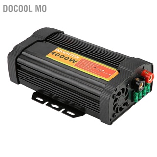 Docool Mo 12V DC ถึง 110V AC 4000W รถ หม้อแปลงแรงดันไฟฟ้าอัตโนมัติอินเวอร์เตอร์แปลงค่ารถ