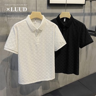 Luud เสื้อโปโลแขนสั้นลําลอง คอปก เข้ารูป ระบายอากาศ สวมใส่สบาย หรูหรา แฟชั่นฤดูร้อน สําหรับเด็ก