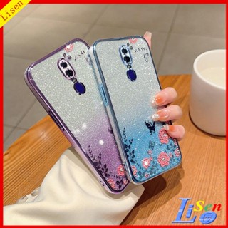 เคส OPPO F11 F9 HYB ดอกไม้ ผีเสื้อ เคสโทรศัพท์ ป้องกัน