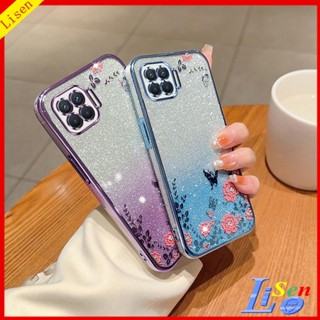 เคส OPPO A93 เคสโทรศัพท์มือถือ ลายดอกไม้ ผีเสื้อ สําหรับ OPPO A93 HYB