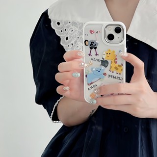 เคสโทรศัพท์มือถือ ป้องกันฝุ่น กันกระแทก ลายกราฟฟิติสัตว์ แฟชั่น สําหรับ Iphone 14 13 Pro Max Sweet IP 11 12 Pro Max