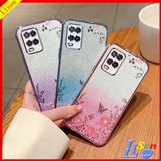 เคส OPPO A54 4G HYB ดอกไม้ ผีเสื้อ เคสโทรศัพท์ ป้องกัน