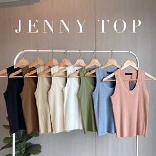 JENNY TOP | เสื้อกล้ามไหมพรมคอกลมตัวยาว ผ้านิ่ม ใส่สบาย ยืดหยุ่นได้เยอะ แขนกุด งานไหมพรม