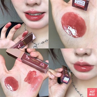 Cappuvini Mirror Lip Glaze Water Light Lip Gloss Glass Jelly กันน้ำ Not Easy To Stick Cup ลิปสติก 2023 ใหม่ [hotmax]