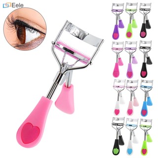 1PC Lady Professional Eyelash Curler หัวใจพีชจับหวีคลิปแหนบเครื่องสำอางค์ขนตาปลอมเอดส์ ↑Eele