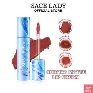 SACE LADY Matte ลิปสติกเม็ดสีสูงกันน้ำ Velvet Lip Cream ยาวนาน Smooth Lip Makeup [hotmax]