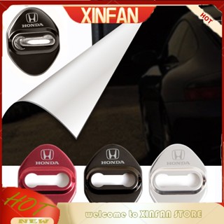 Xinfan 【ฮอนด้า】ฝาครอบป้องกันล็อคประตูรถยนต์ ป้องกันสนิม 4 ชิ้น