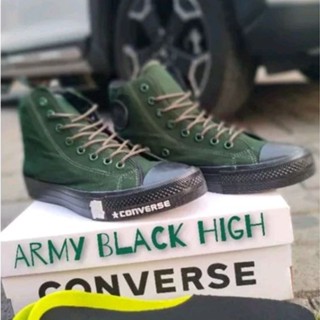 รองเท้าผ้าใบ ทรงสูง ลาย TOP BEST SELER Converse All Star Chuck Taylor ll สีดํา