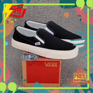 สินค้าขายดี ขายดี /VANS สลิปออน OG BLACK WHITE WAFFLE DT