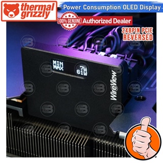 [CoolBlasterThai] Thermal Grizzly WireView (WV2x8R) 2x8Pin PCIe Reversed GPU Power Consumption OLED Display