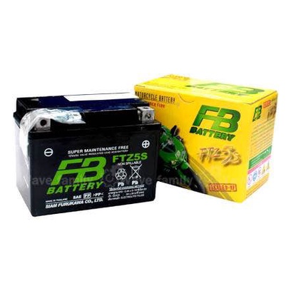 FB battery แบตเตอรี่ Maintenance Free แบตแห้ง FTZ5S 12V 3.5Ah ใช้สำหรับมอเตอร์ไซค์ Clicki, Scoopyi, 
