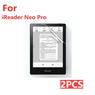 2PCS สำหรับ For iReader Neo Pro E-Book Reader ป้องกันหน้าจอ HD ป้องกันรอยขีดข่วนโปร่งใสยืดหยุ่นฟิล์มแก้ว