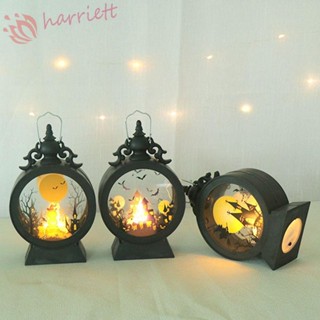 Harriett โคมไฟ LED รูปฟักทอง แม่มด สไตล์วินเทจ สําหรับตกแต่งบ้าน ปาร์ตี้ฮาโลวีน 1 ชิ้น